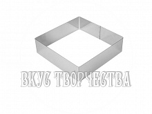 Форма металлическая Квадрат 26х26 см, Н-7см.