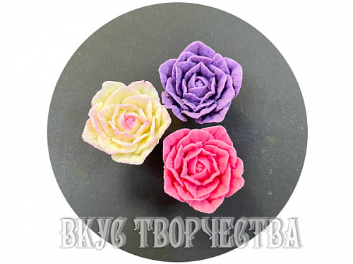 Цветочек из шоколадной глазури (25)
