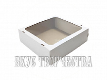 Коробка 35х35х8см с окном (S)