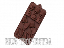 Форма силиконовая "Дамский набор" 21х11х1,5см, 14 ячеек