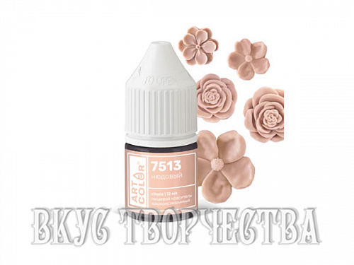 Гелевый жирорастворимый краситель Нюдовый (7513) Art Color choco 12мл