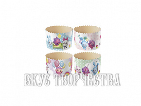 Малышарики d70*h60мм (в ассорт.)  10шт. - бумажная форма дял кулича (Количество теста на форму: 100 гр.)